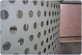 Perforated plates with round holes